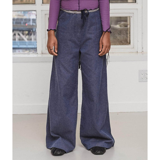 Arthur Loose Pant in Recycled Indigo
