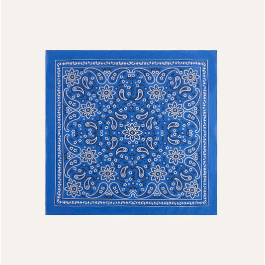 Classic Paisley Bandana in Blue