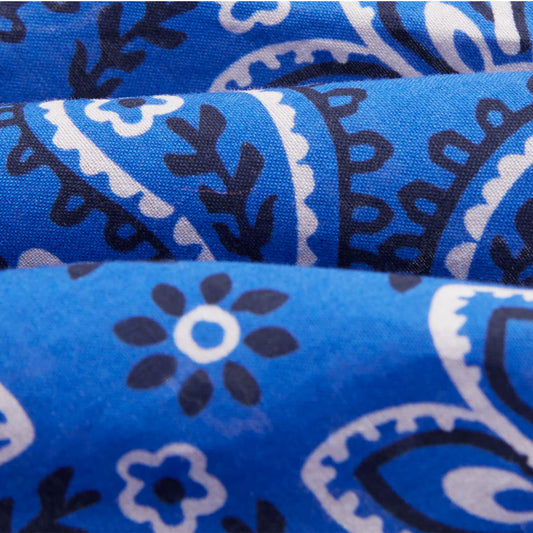 Classic Paisley Bandana in Blue