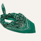 Classic Paisley Bandana in Green