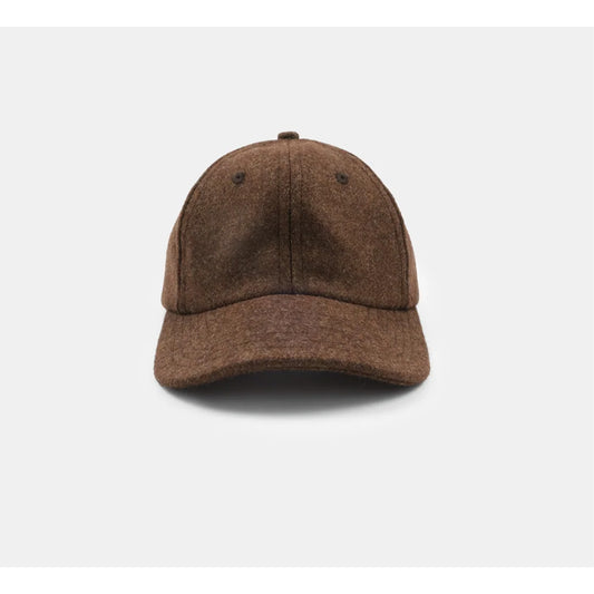 Unstructured Baseball Cap in Medium Brown Mix