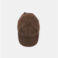 Unstructured Baseball Cap in Medium Brown Mix