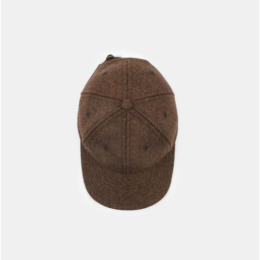 Unstructured Baseball Cap in Medium Brown Mix