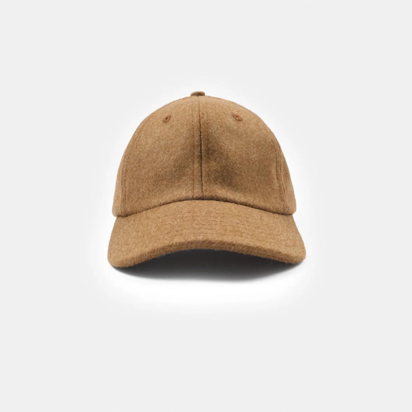 Unstructured Baseball Cap in Dark Tan Mix