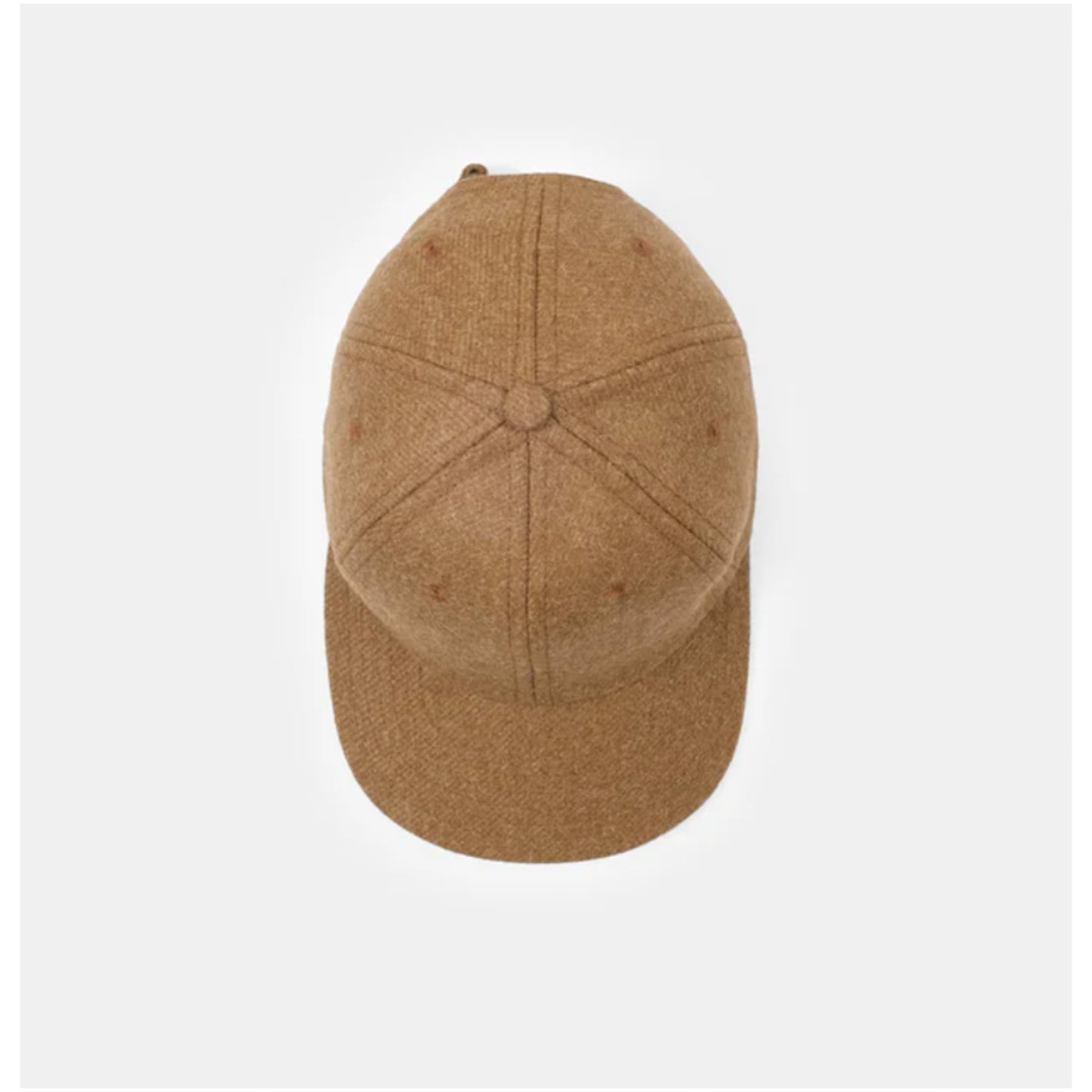 Unstructured Baseball Cap in Dark Tan Mix