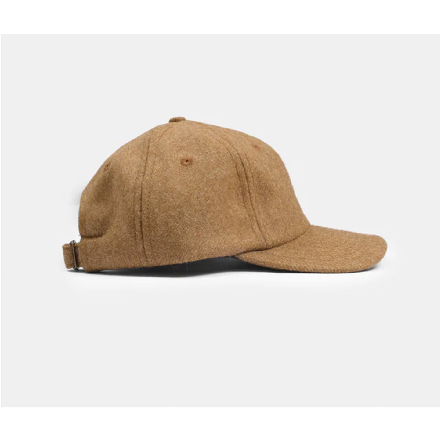 Unstructured Baseball Cap in Dark Tan Mix