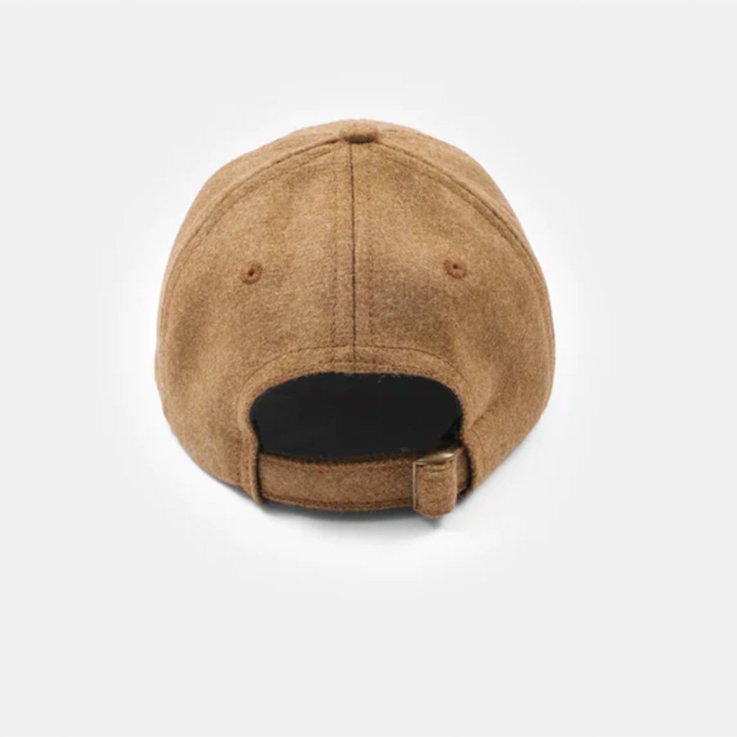Unstructured Baseball Cap in Dark Tan Mix