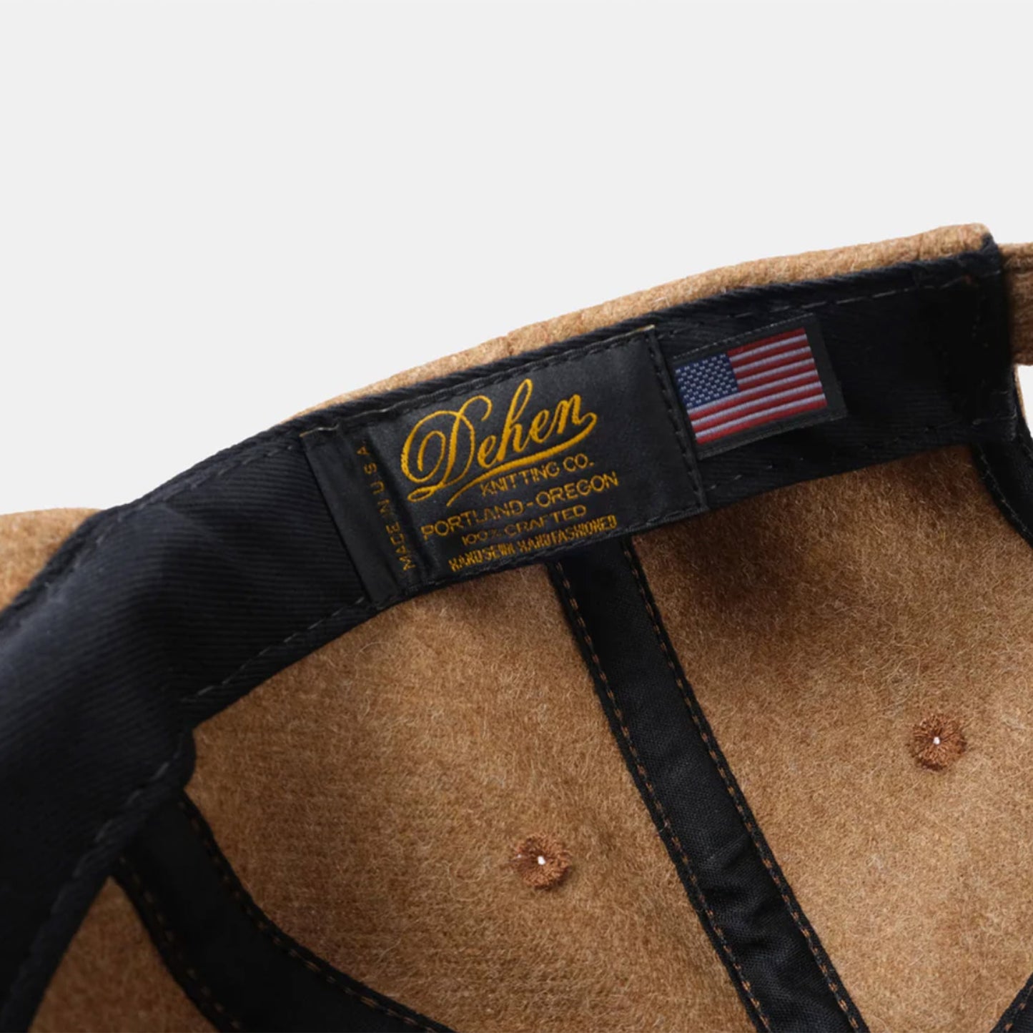 Unstructured Baseball Cap in Dark Tan Mix