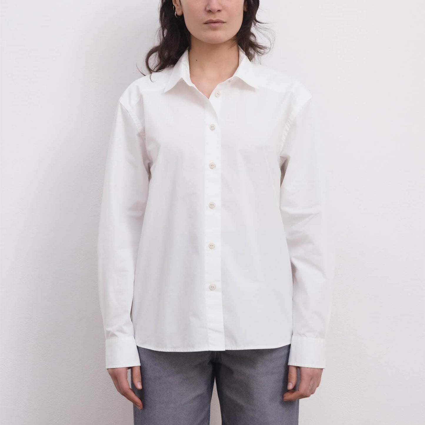 Bent Shirt in Off White