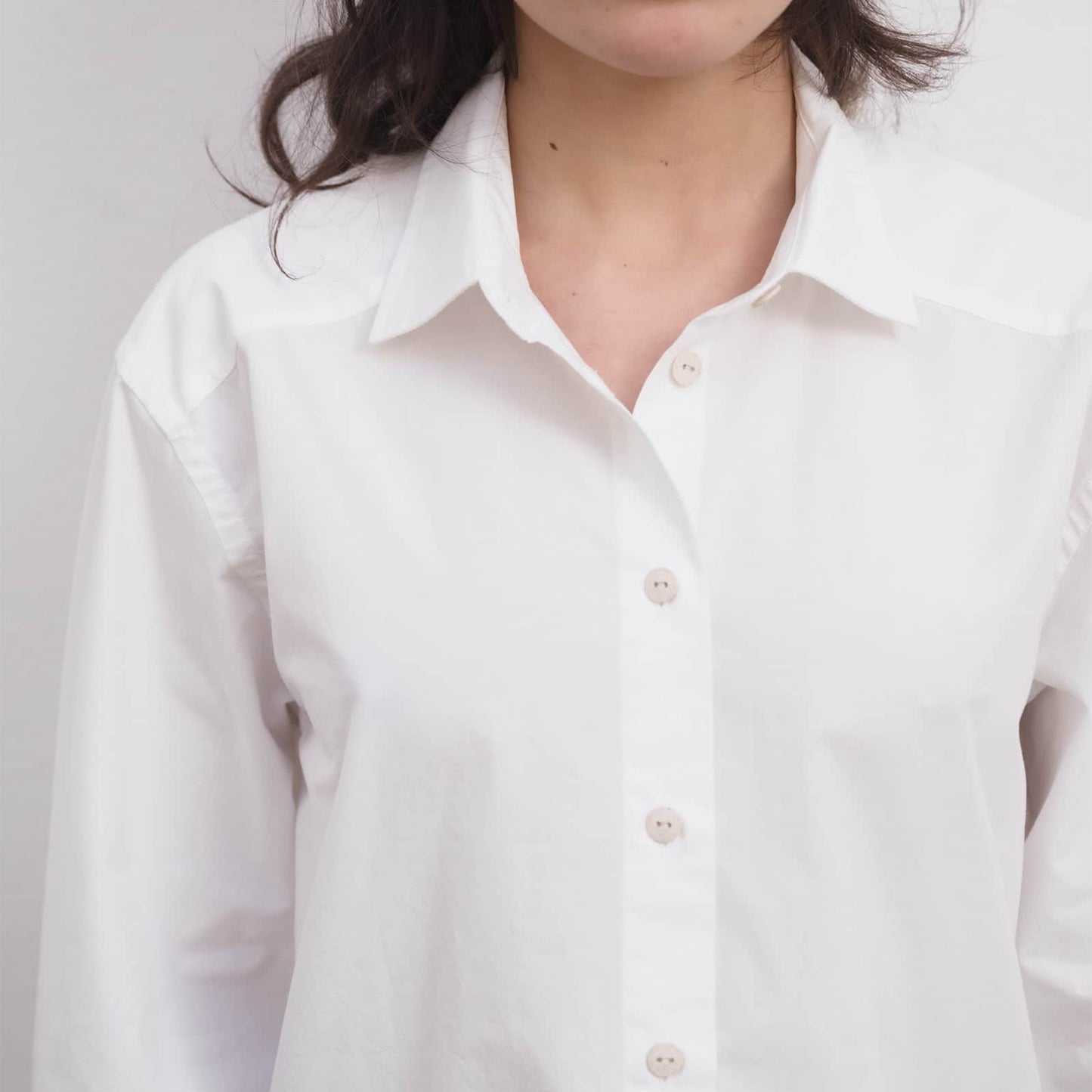 Bent Shirt in Off White