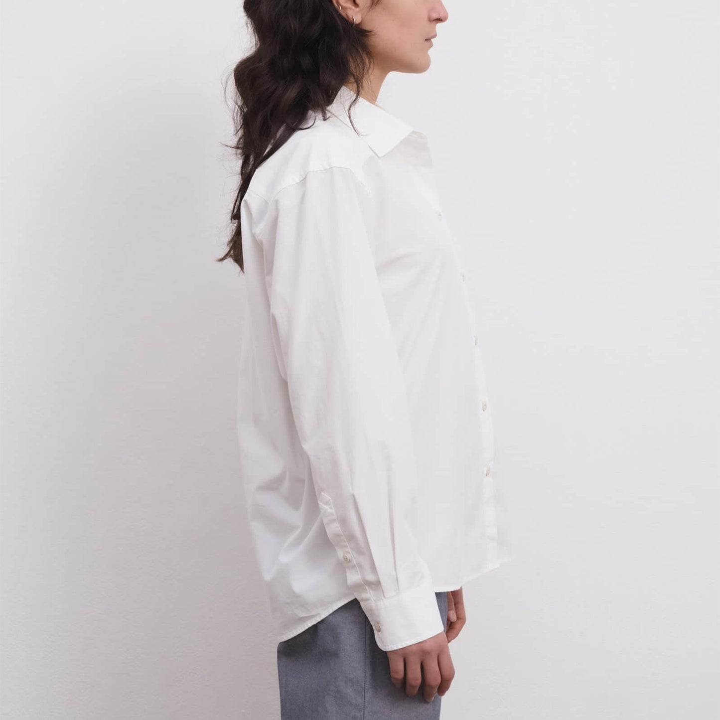 Bent Shirt in Off White