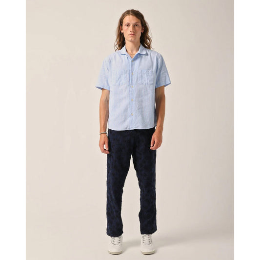Boardwalk Stripe S/S Camp in Blue
