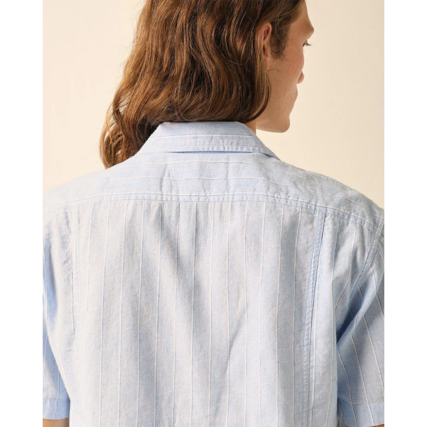 Boardwalk Stripe S/S Camp in Blue