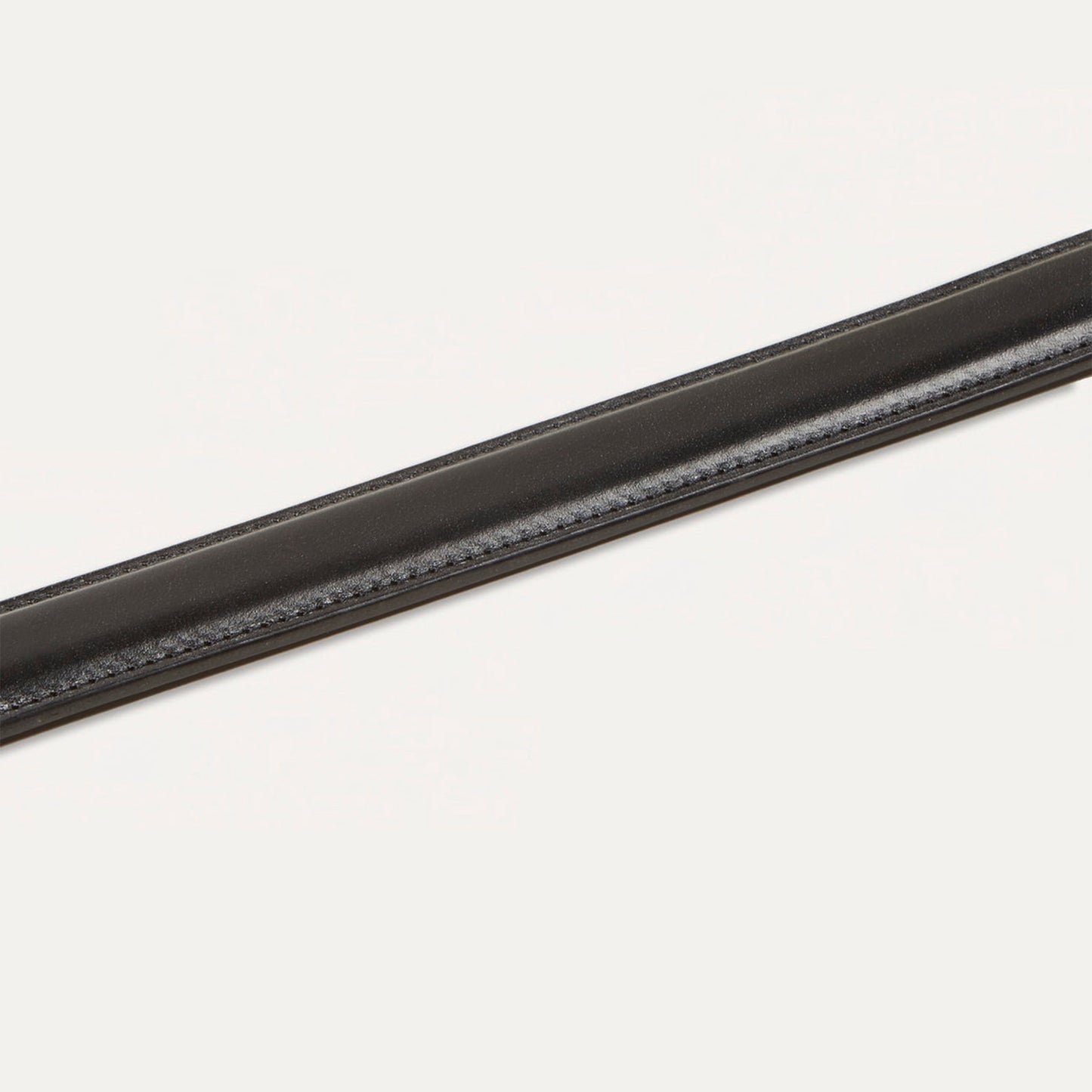 Unlined Bridle Leather Belt in Black