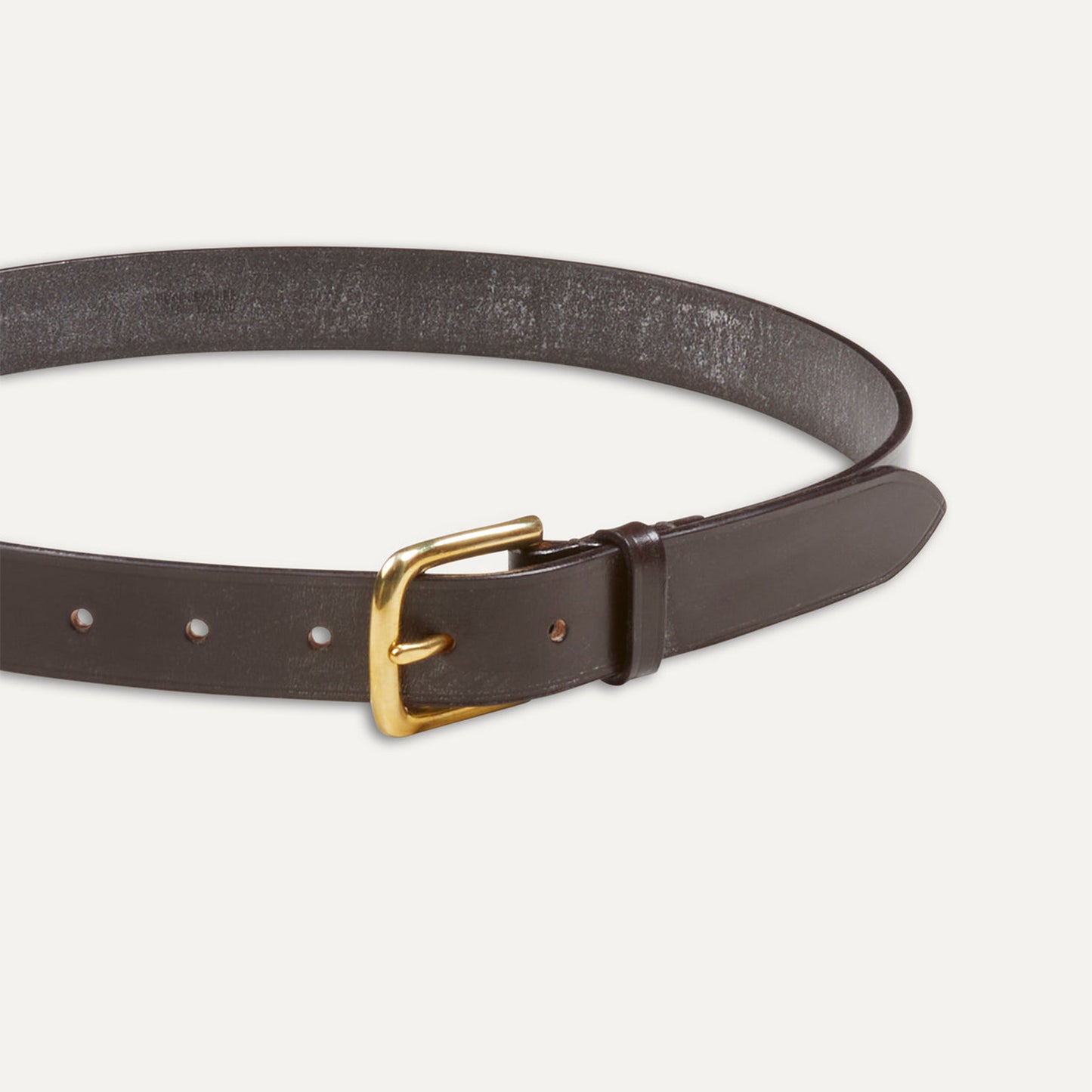 Unlined Bridle Leather Belt in Brown