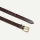 Unlined Bridle Leather Belt in Brown