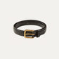 Unlined Bridle Leather Belt in Black