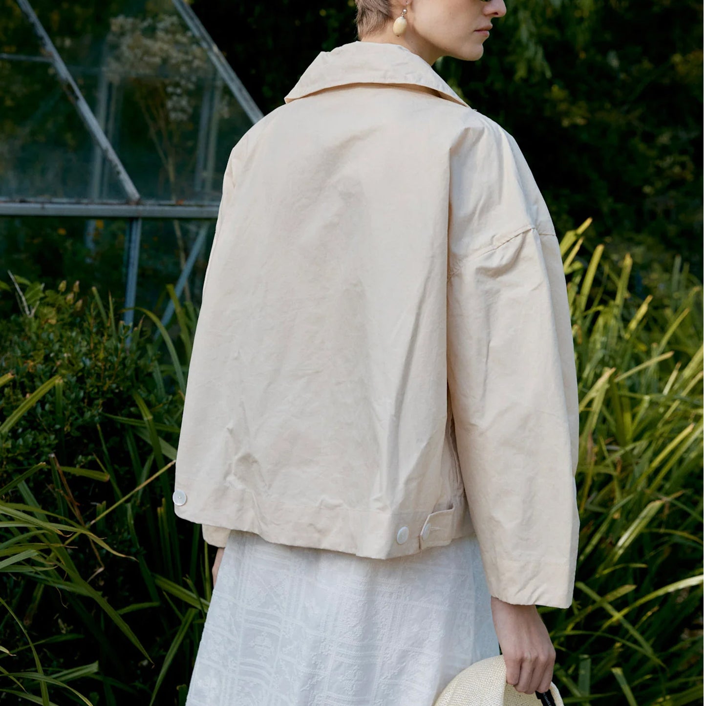 British Dry Oilskin Wesley Jacket in Natural