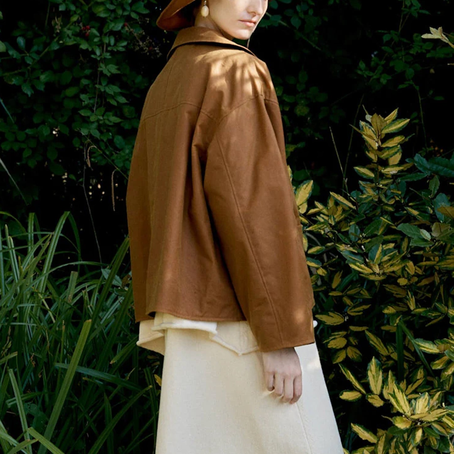 British Waxed Oilskin Flying Jacket in Gold