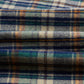 Brushed Cotton Two Pocket Work Shirt in Indigo Check