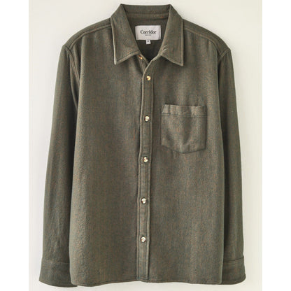 Brushed Flannel L/S in Army