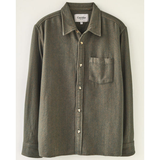Brushed Flannel L/S in Army