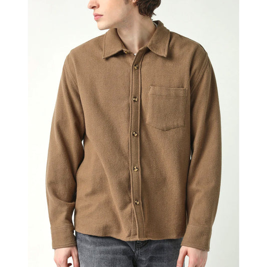 Brushed Flannel L/S in Brown