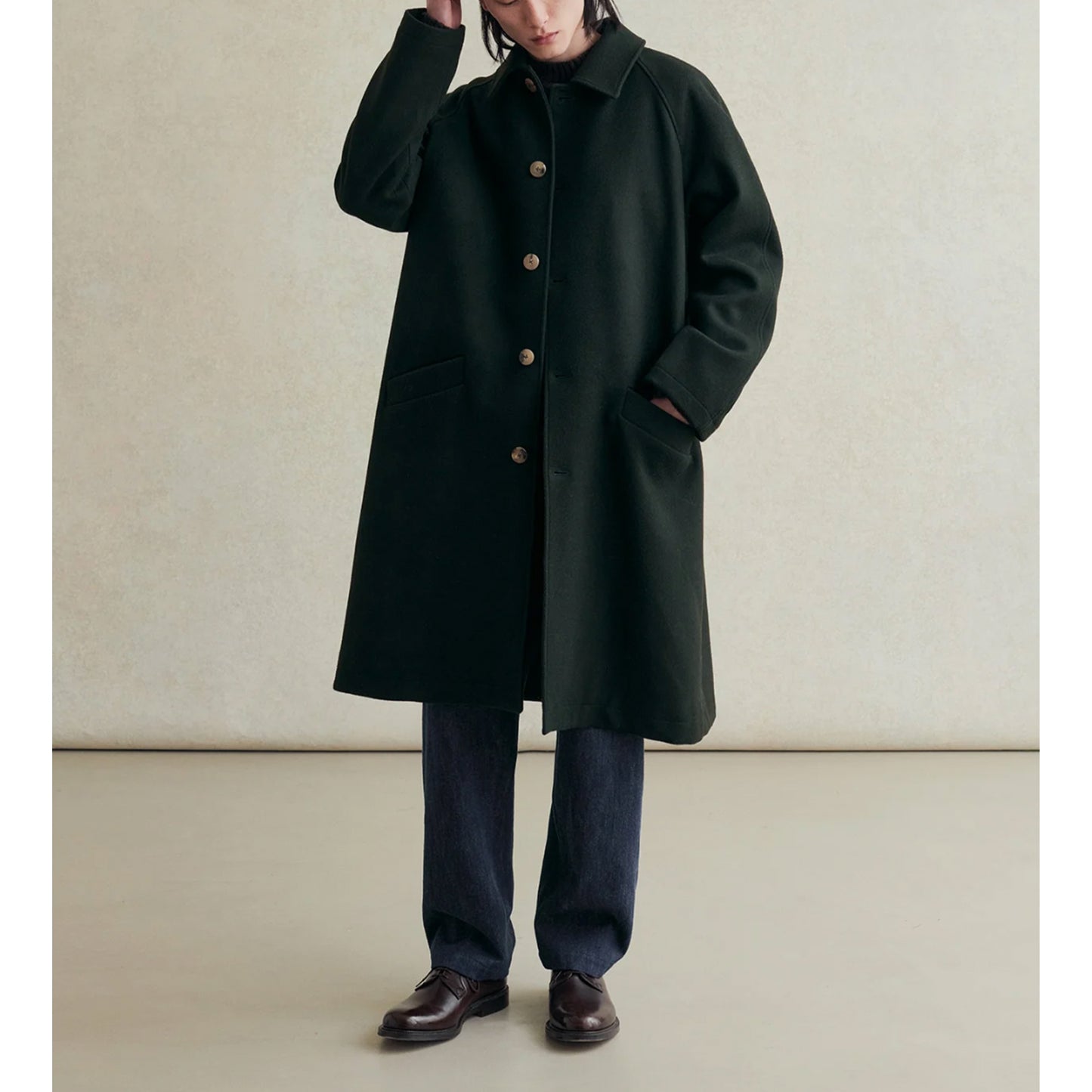 Camargue Coat in Forest Green