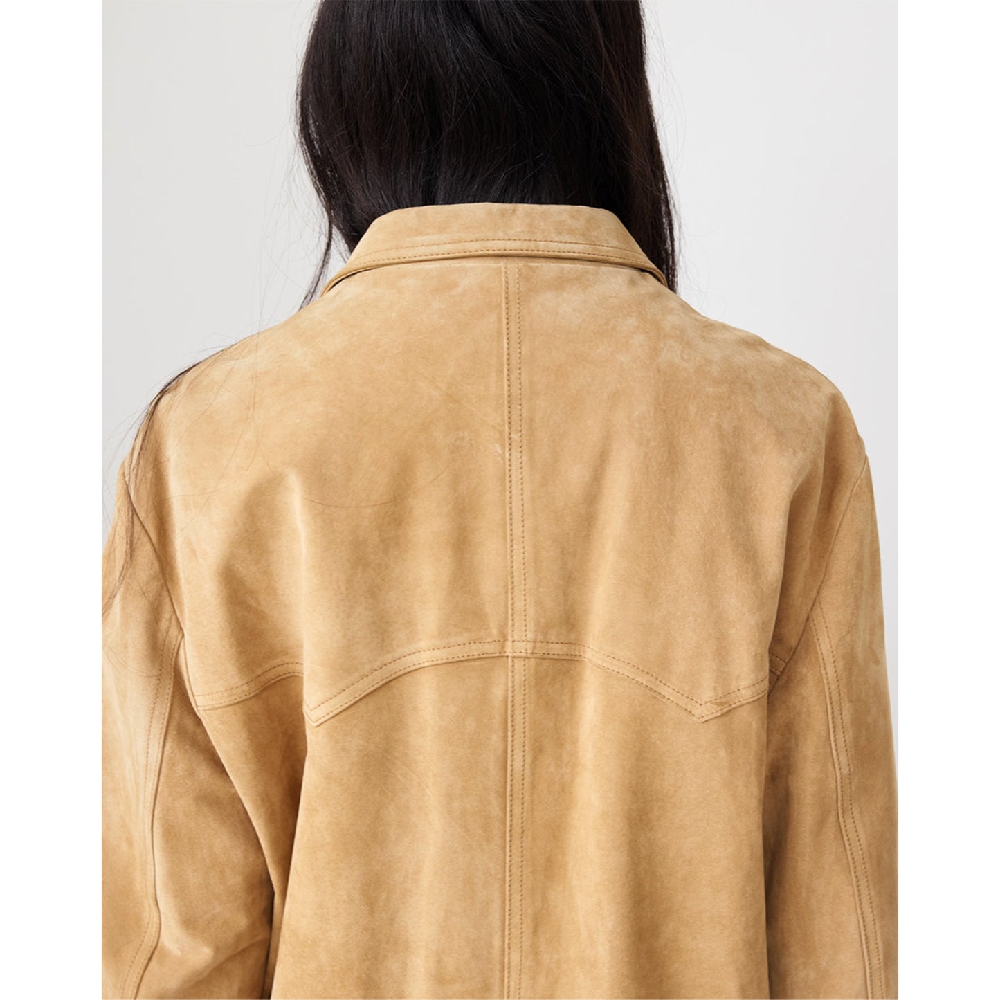 Suede Chicago Coat in Tan