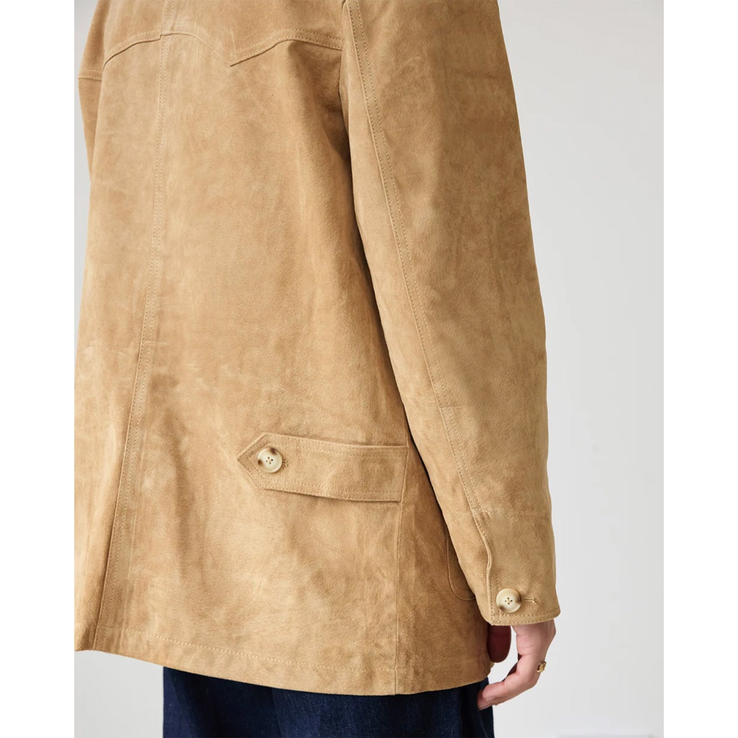 Suede Chicago Coat in Tan