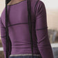 Cinders Long Sleeve Tee in Venet Purple