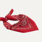 Classic Paisley Bandana in Red
