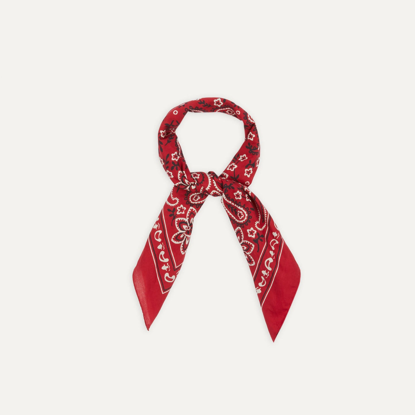 Classic Paisley Bandana in Red