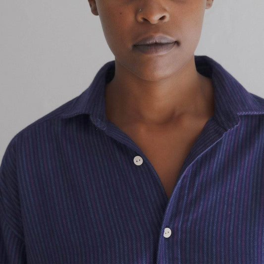 Claude Shirt in Purple Stripe