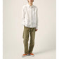 Linen Cotton L/S Shirt in White