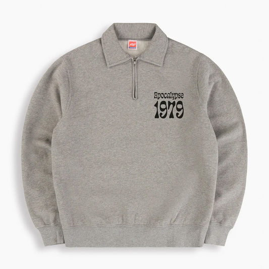 Crew 79' 1/4 Zip in Grey Marl