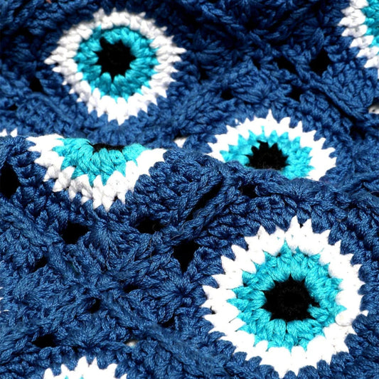Evil Eye Crochet Cardigan