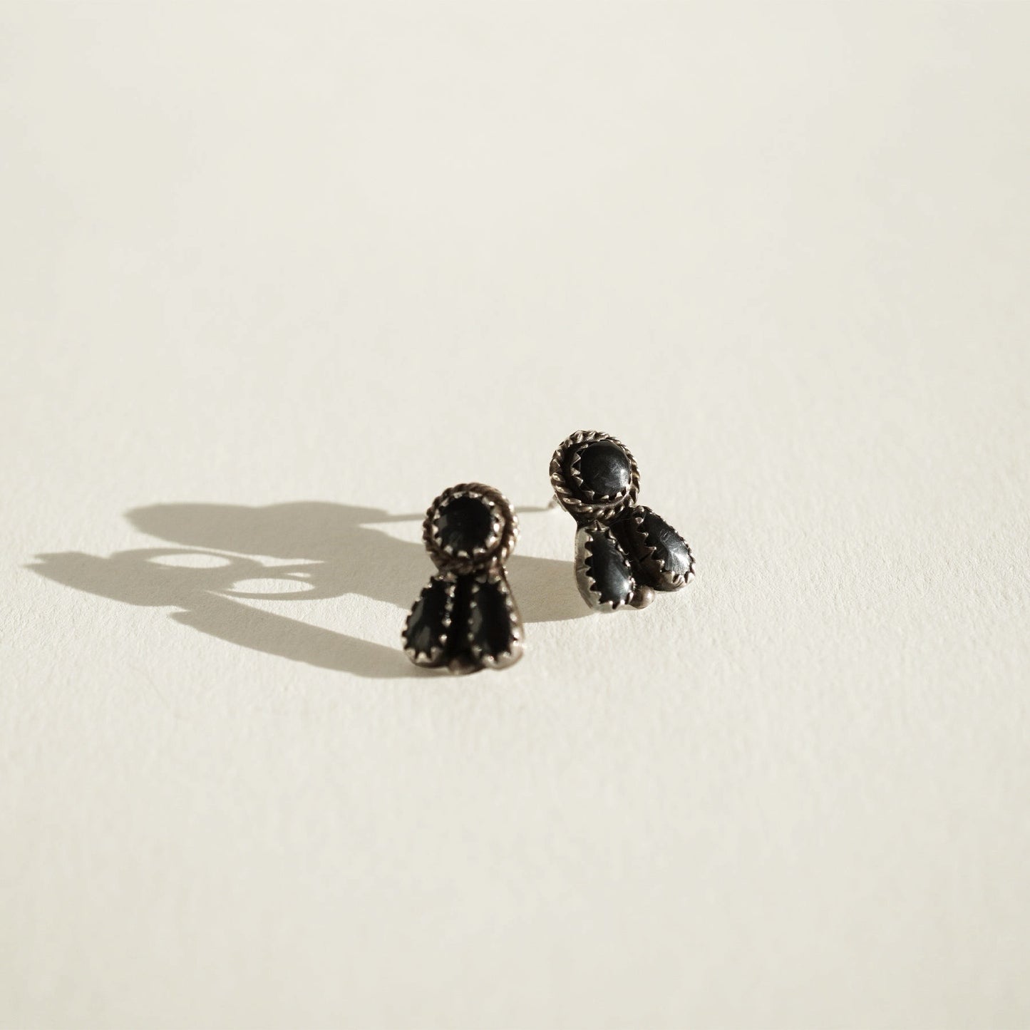 Old Pawn Onyx Earrings