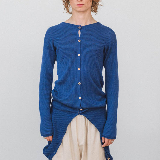 Drip Cardigan in Mez Blue