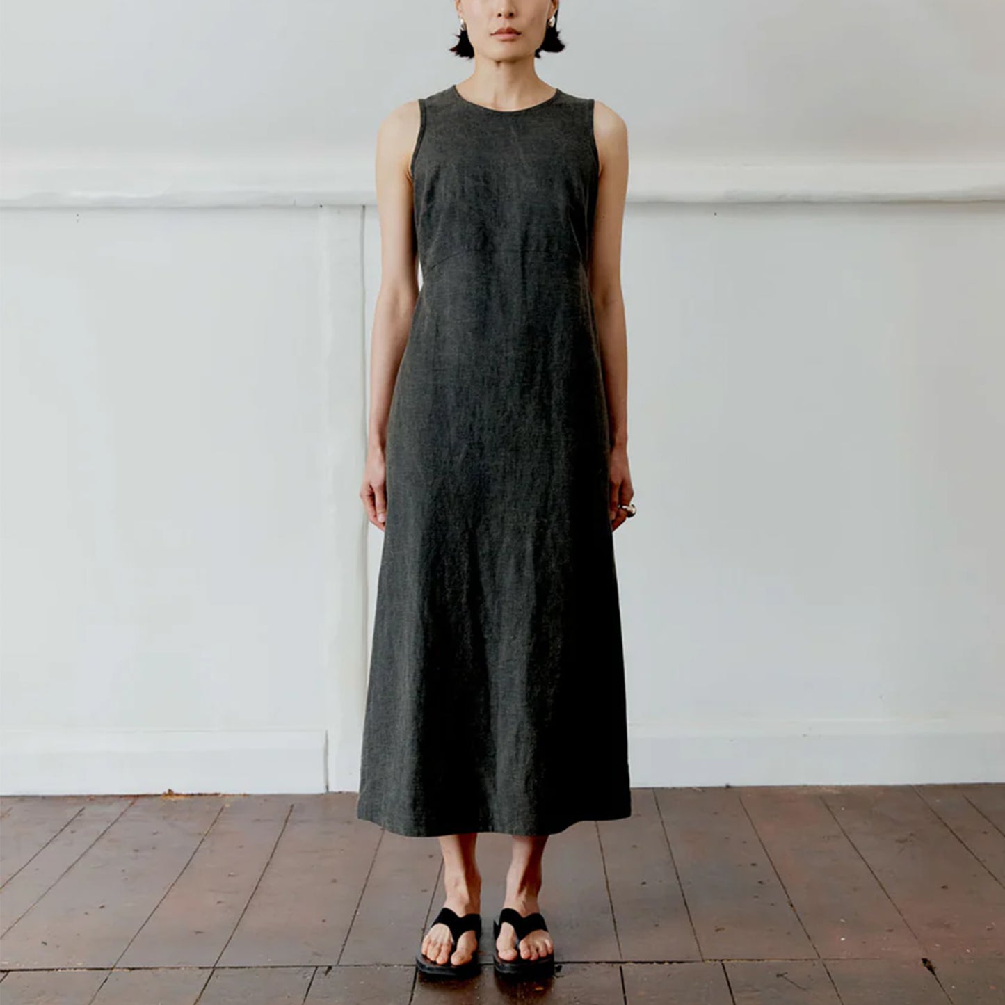 Japanese Cotton Linen Dyed Erika Dress