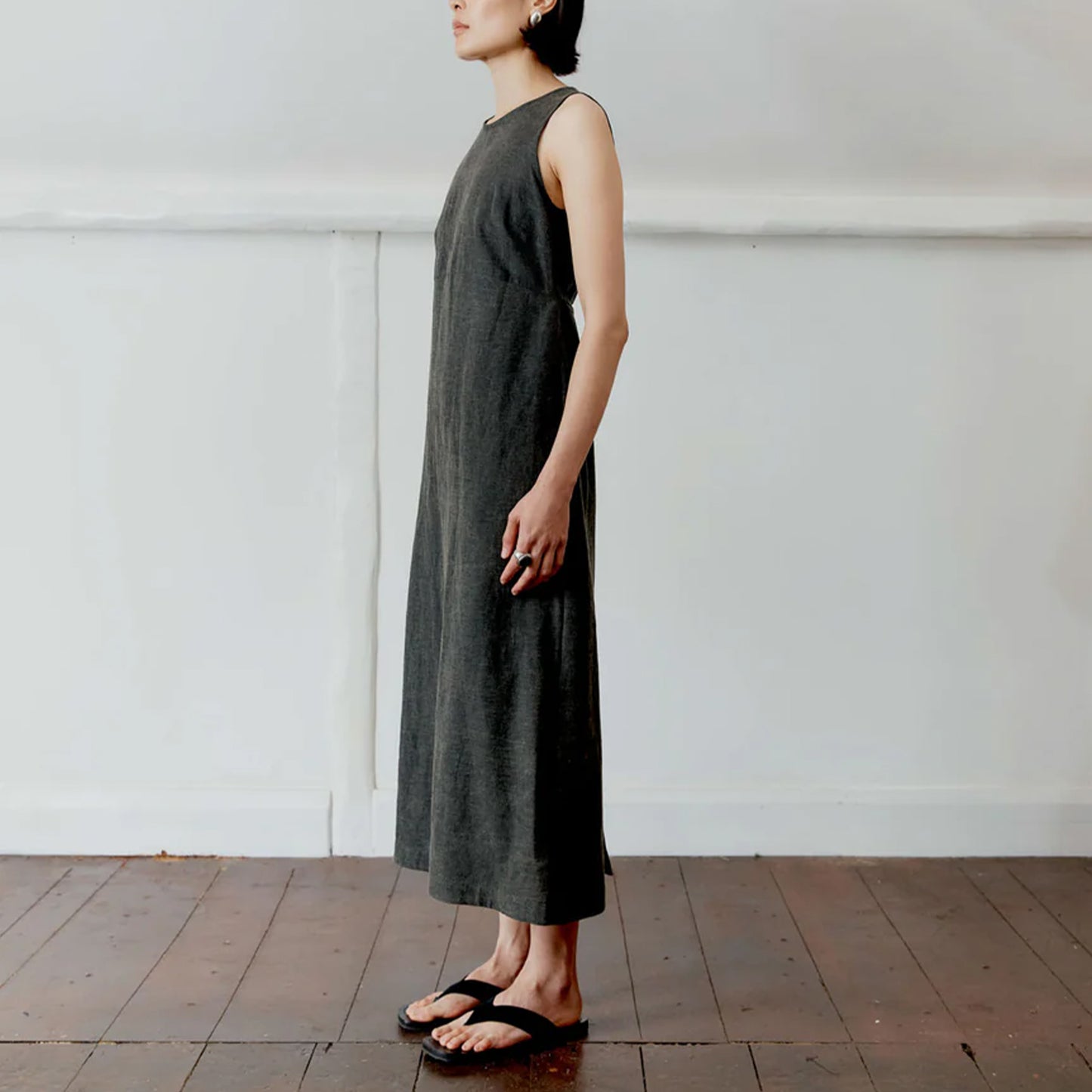 Japanese Cotton Linen Dyed Erika Dress