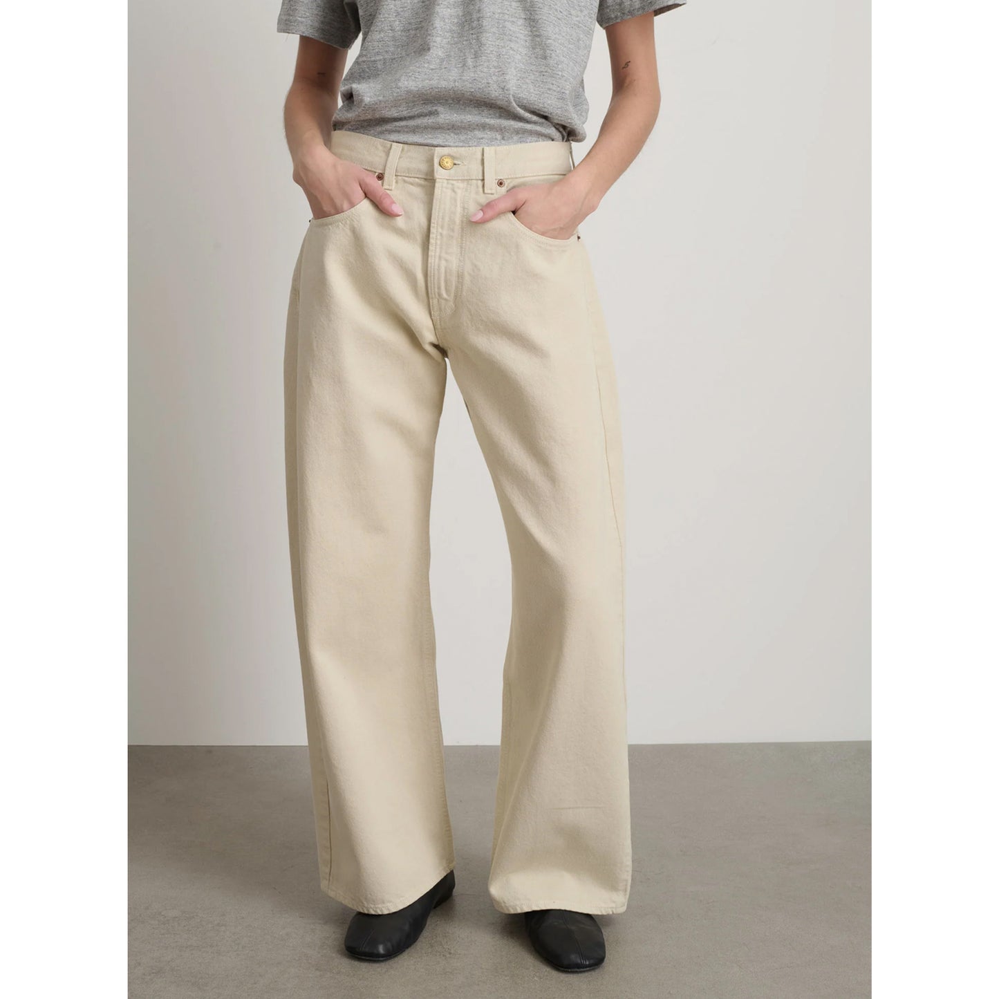 Floppy Jean in Chalk Overdye