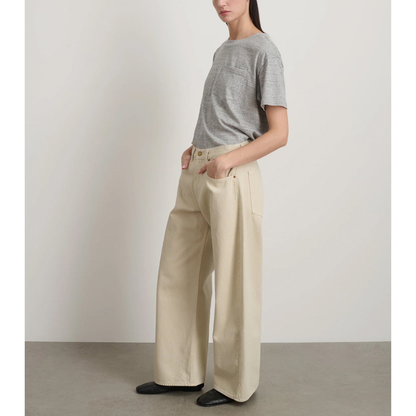 Floppy Jean in Chalk Overdye