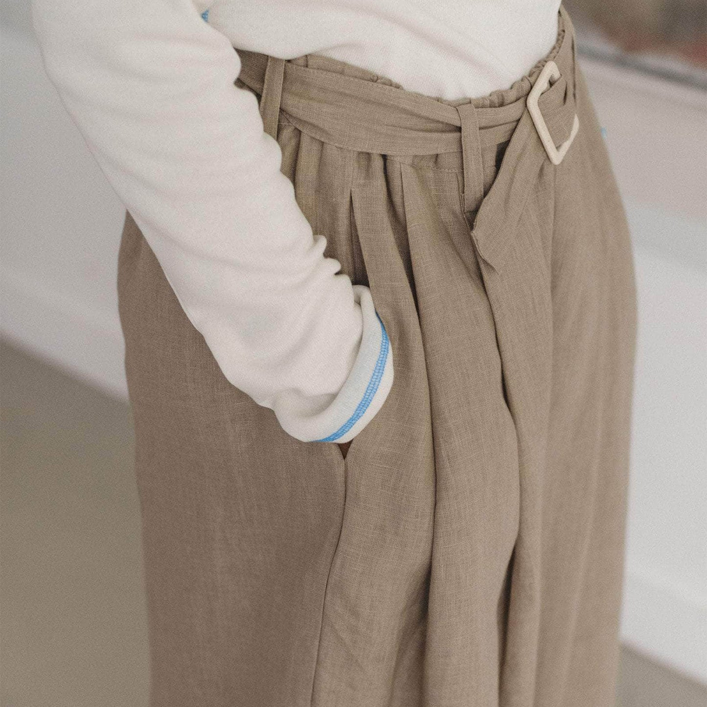 Frame Pants in Concrete