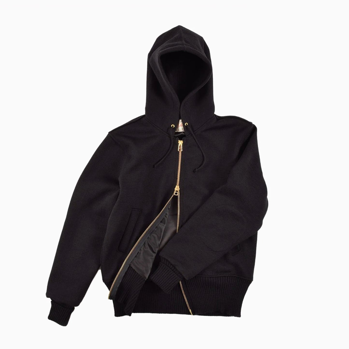 Full Throttle Moto Hoodie in Black
