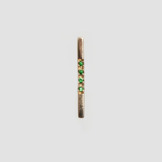 Gemstone Long Rod Stud