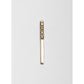 Gemstone Half Diamond Long Stud