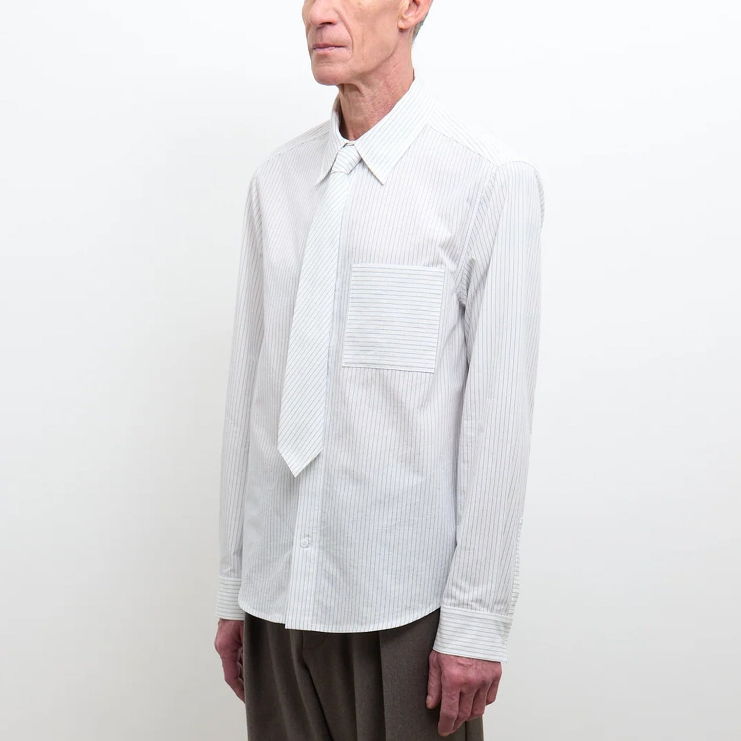 Giles Shirt in Blue/White Stripe