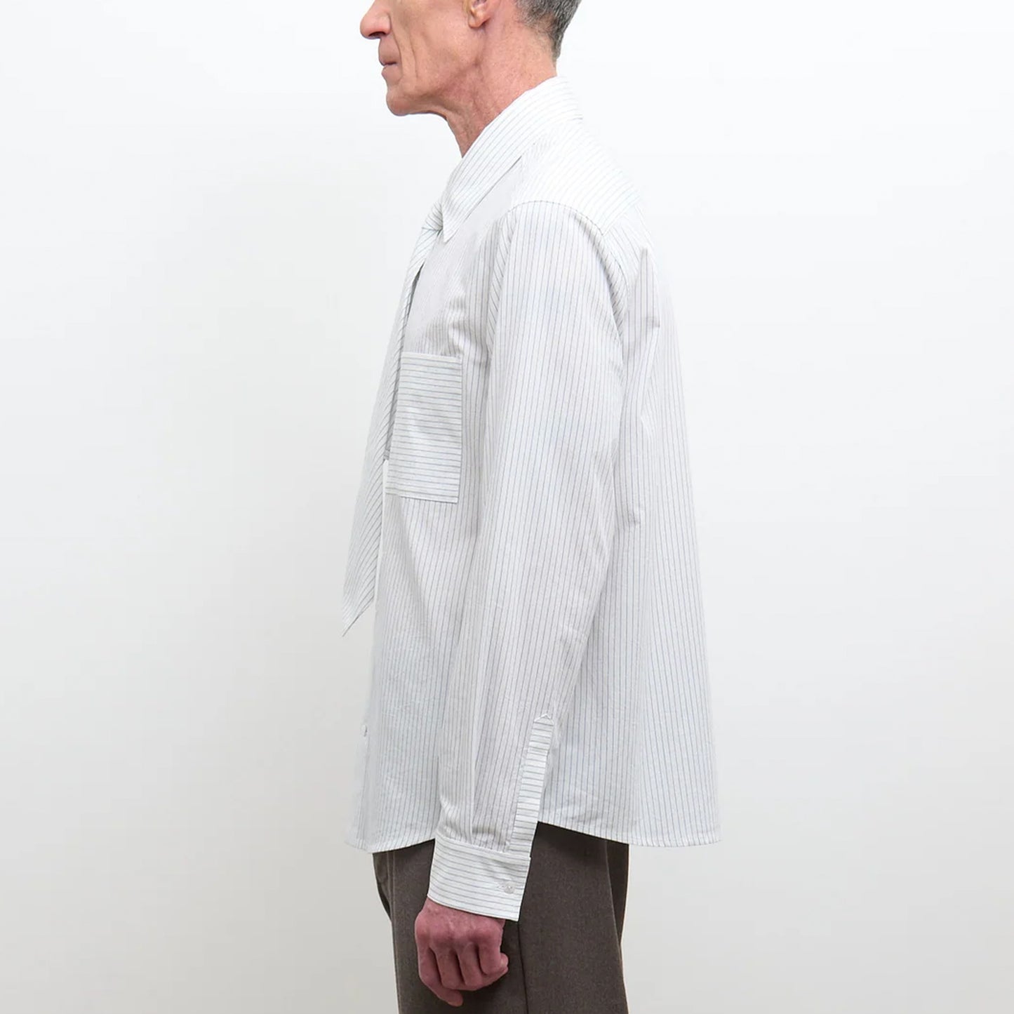 Giles Shirt in Blue/White Stripe