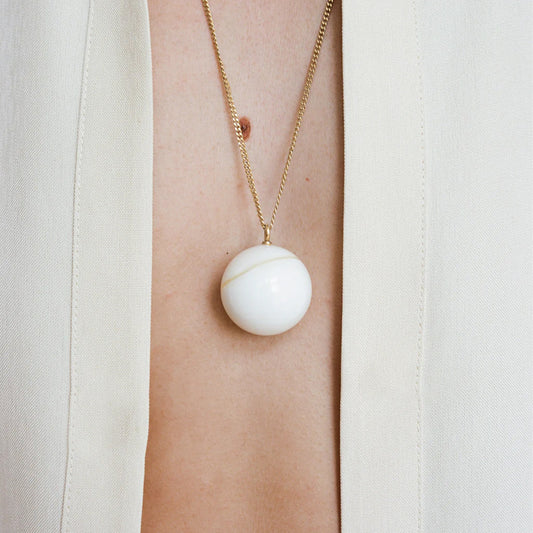 Gold Shell Long Necklace